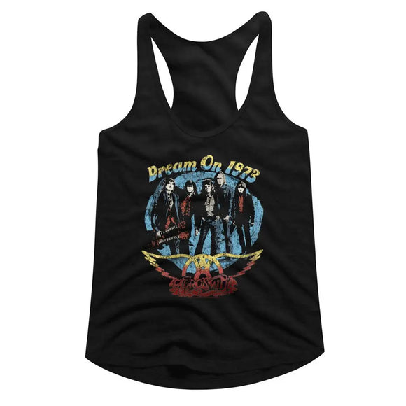 Aerosmith-Aerosmith Dream On-Black Ladies Slimfit Racerback-S - Black