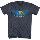Aerosmith-Aerosmith-Navy Heather Adult S/S T-Shirt - Navy Heather