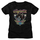 Aerosmith-Aerosmith World Tour-Black Ladies S/S T-Shirt - Black