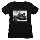 Aerosmith-Aerosmith Steven Tyler-Black Ladies S/S T-Shirt - Black