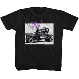 Aerosmith-Pump-Black Youth S/S T-Shirt (7-8) - Black