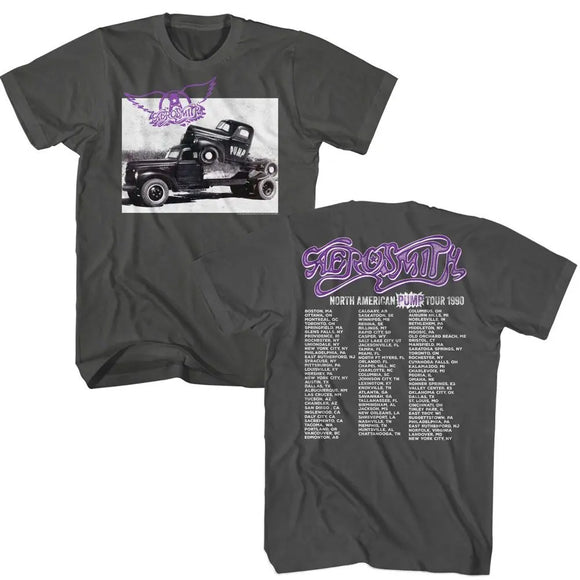 Aerosmith-Pump Tour-Smoke Adult S/S T-Shirt ***F&B*** - Smoke