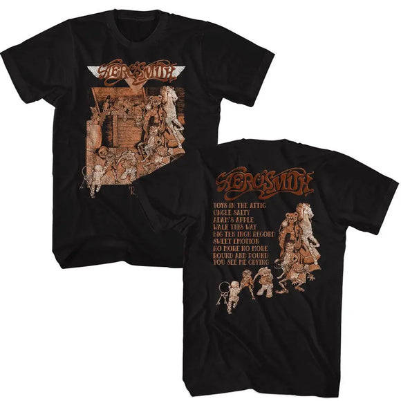 Aerosmith-Toys Cover Art-Black Adult S/S T-Shirt ***F&B*** - Black