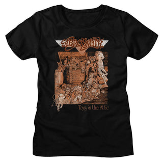 Aerosmith Aerosmith Toys Album Cover Ladies T-Shirts