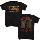Aerosmith-Permanent Tour 87-88-Black Adult S/S T-Shirt ***F&B*** - Black