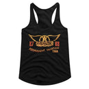 Aerosmith-Aerosmith Pv Tour 87 88-Black Ladies Slimfit Racerback-S - Black