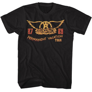 Aerosmith Pv Tour 87-88 Adult T-Shirts