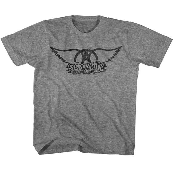 Black Logo-Graphite Heather Youth S/S T-Shirt - Graphite Heather