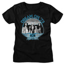 Aerosmith-Aerosmith Dream On Blue White-Black Ladies S/S T-Shirt - Black