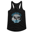Aerosmith-Aerosmith Dream On Blue White-Black Ladies Slimfit Racerback-S - Black