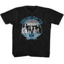 Aerosmith-Dream On Blue And White-Black Youth S/S T-Shirt-Xs (5-6) - Black