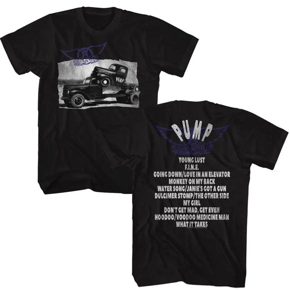 Aerosmith-Pump Album-Black Adult S/S T-Shirt ***F&B*** - Black