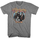 Aerosmith-1977 Tour-Graphite Heather Adult S/S T-Shirt - Graphite Heather