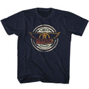 Aerosmith-Aerocircle-Navy Youth S/S T-Shirt-Xs (5-6) - Navy