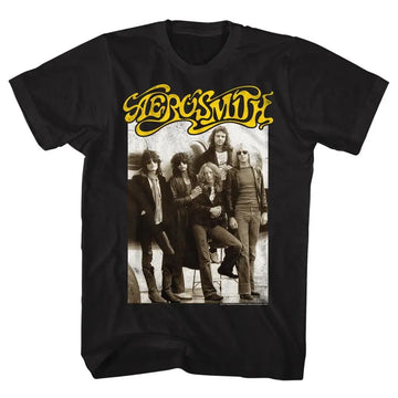 Aerosmith-Aeroplane-Black Adult S/S T-Shirt - Black