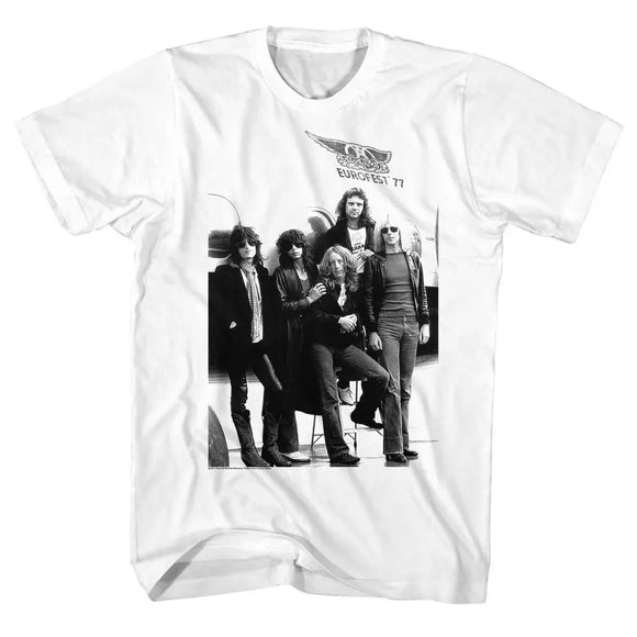 Aerosmith-Aeroplane2-White Adult S/S T-Shirt - White