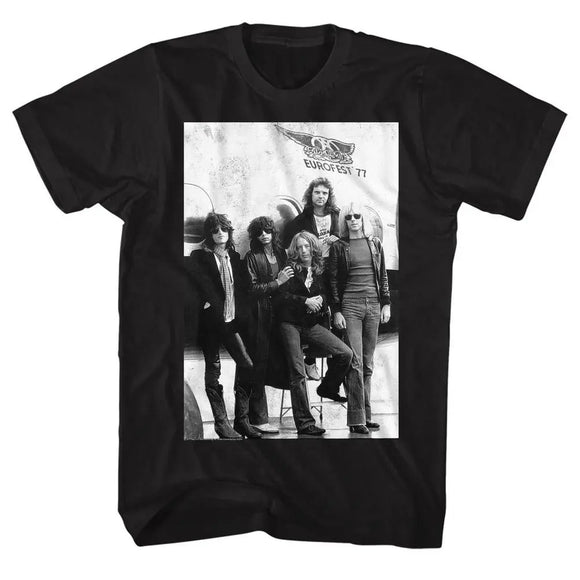 Aerosmith-Aeroplane2-Black Adult S/S T-Shirt - Black