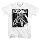 Aerosmith-Bw-White Adult S/S T-Shirt - White
