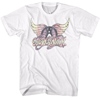 Aerosmith Faded Pinks Adult T-Shirts