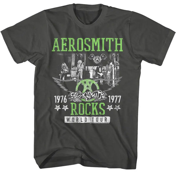 Aerosmith-Rockstar-Smoke Adult S/S T-Shirt - Smoke