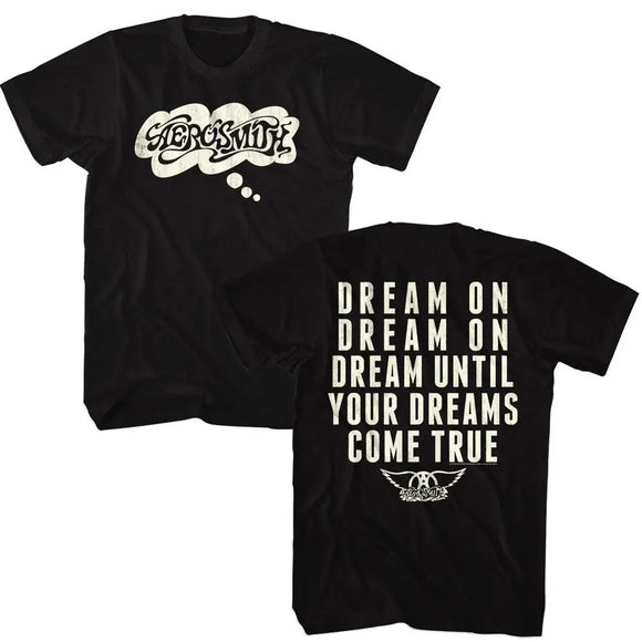 Aerosmith-Dreamon-Black Adult S/S T-Shirt ***F&B*** - Black