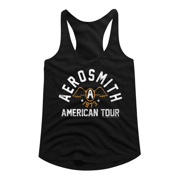 Aerosmith-Seventythree-Black Ladies Racerback-S - Black