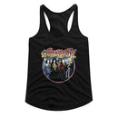 Aerosmith-Aerosmith Circle-Black Ladies Racerback-S - Black