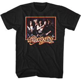 Aerosmith-Squaresmith-Black Adult S/S T-Shirt - Black
