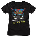 Aerosmith-Aerosmith Eat The Rich Car-Black Ladies S/S T-Shirt - Black