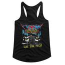 Aerosmith-Eat The Rich Car-Black Ladies Racerback-S - Black