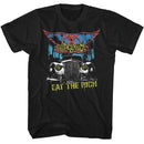 Aerosmith-Eat The Rich Car-Black Adult S/S T-Shirt - Black