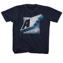 Aerosmith-1973 Wing-Navy Youth S/S T-Shirt-Xs (5-6) - Navy