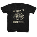 Aerosmith-Boston Music Hall-Black Youth S/S T-Shirt-Xs (5-6) - Black