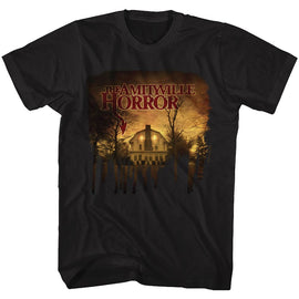 Amityville Horror-House-Black Adult S/S T-Shirt - Black