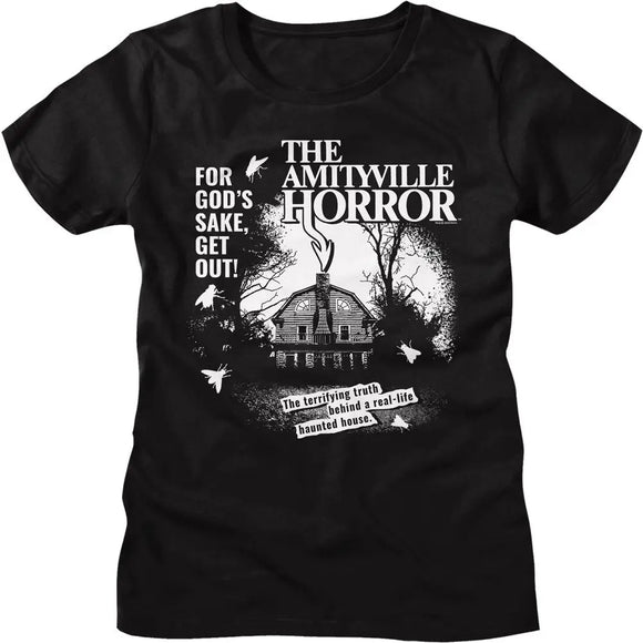 Amityville Horror-Amityville Horror 1C-Black Ladies S/S T-Shirt - Black