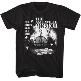 Amityville Horror-Amityville Horror 1C-Black Adult S/S T-Shirt - Black