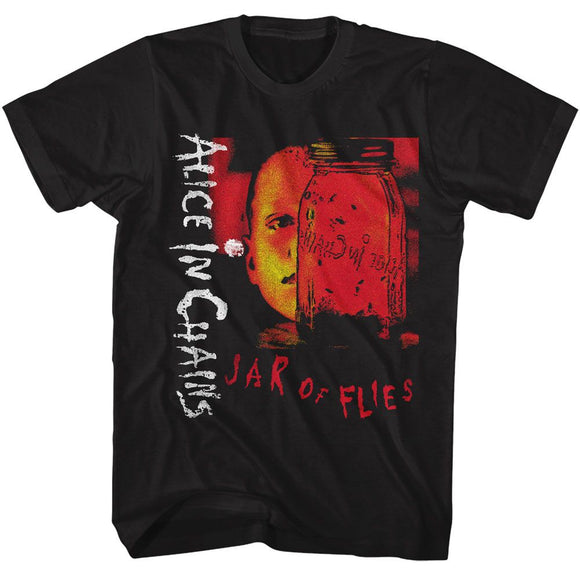 Alice In Chains-Alice In Chains Jar Of Flies-Black Adult S/S T-Shirt - Black