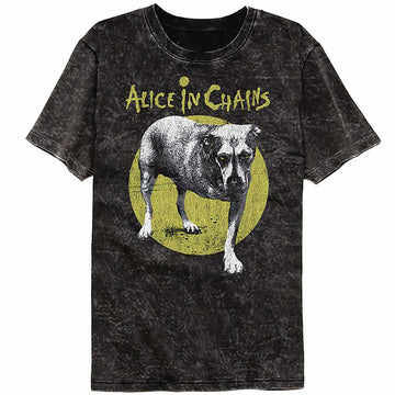 Alice In Chains Self Titled Black Mineral Wash Adult T-Shirt