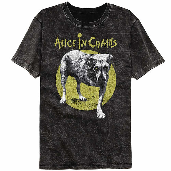 Alice In Chains Self Titled Black Mineral Wash Adult T-Shirt