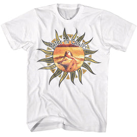 Alice In Chains-Alice In Chains Sun-White Adult S/S T-Shirt - White