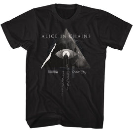 Alice In Chains-Alice In Chains Rainer Fog-Black Adult S/S T-Shirt - Black