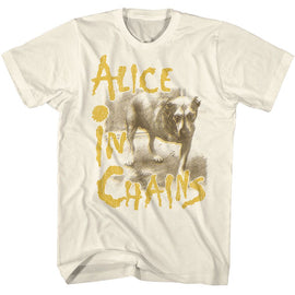Alice In Chains-Alice In Chains Sepia Tripod-Natural Adult S/S T-Shirt - Natural