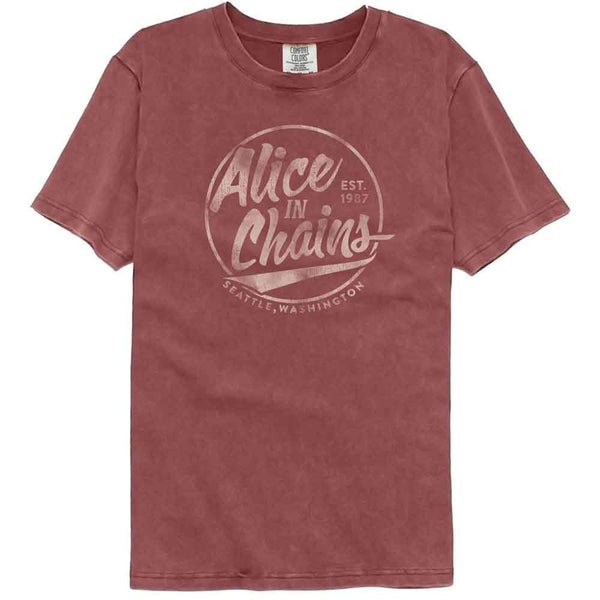 Alice In Chains Alice In Chains Circle Text Adult T-Shirts