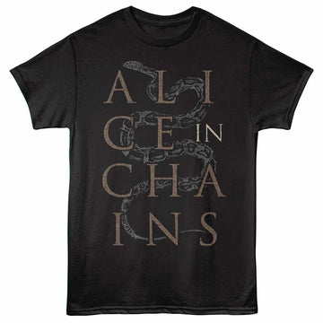 Alice In Chains Snake Black Adult T-Shirt