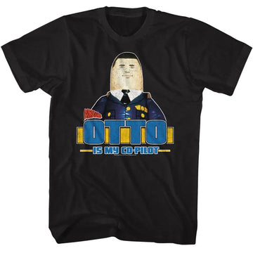 Airplane-Airplane Otto-Black Adult S/S T-Shirt - Black