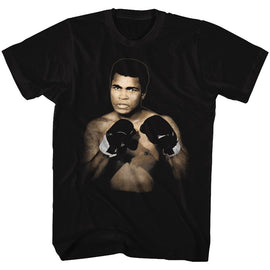 Muhammad Ali-1137-A3-Black Adult S/S T-Shirt - Black