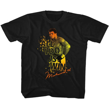 Muhammad Ali-Boom Boom Boom-Black Toddler S/S T-Shirt-2T - Black