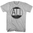 Muhammad Ali-Ali Circle-Gray Heather Adult S/S T-Shirt - Gray Heather