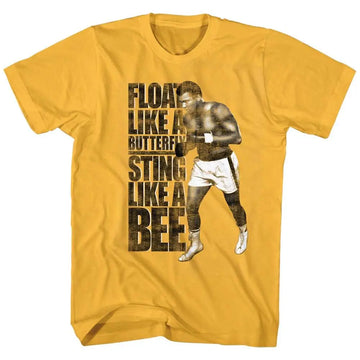 Muhammad Ali-Like A Bee-Ginger Adult S/S T-Shirt - Ginger