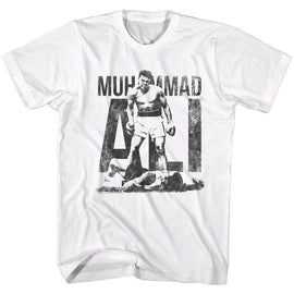 Muhammad Ali-Win Wear-White Adult S/S T-Shirt - White